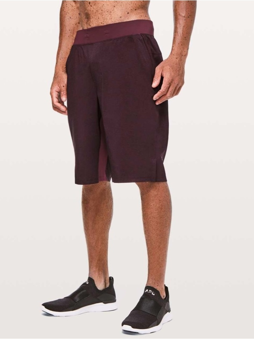 Lululemon T.H. E Short * Linerless updatesd heather texture printed dark adobe